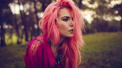 Woman vampire pink hair redheads Pop Madeline Rae Mason