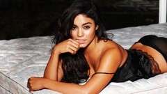 Woman vanessa hudgens lingerie brunettes models lying down