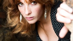Woman vica kerekes redheads polka dots