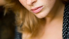 Woman vica kerekes redheads polka dots