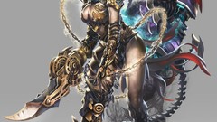 Woman video games futuristic