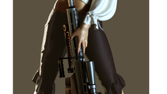 Woman video games Guns