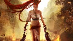 Woman video games redheads