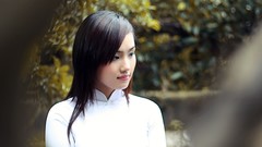 Woman vietnamese ao dai