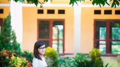 Woman vietnamese ao dai