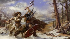 Woman Vikings fantasy art
