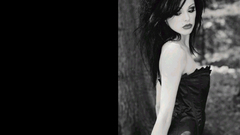 Woman Vikki Blows grayscale