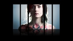 Woman vintage 3d drawings brown eyes