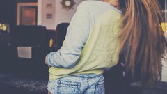 Woman vintage cameras Jeans Babes