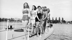 Woman vintage grayscale