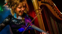 Woman violins brunettes violinist Lindsay Stirling