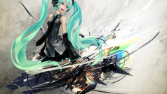 Woman vocaloid hatsune miku