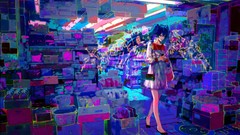 Woman vocaloid hatsune miku