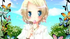 Woman vocaloid kagamine rin