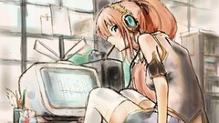 Woman vocaloid megurine luka