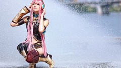 Woman vocaloid megurine luka cosplay