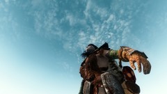 Woman Warriors the elder scrolls v skyrim skies blue skies 