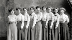 Woman Washington DC monochrome