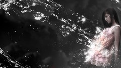 Woman water abstract wet