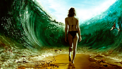 Woman water bikini surreal