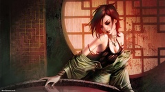 Woman water fantasy art