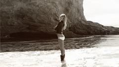 Woman water models monochrome