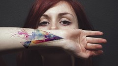 Woman watercolor Photo manipulation agnes cecile