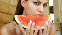 Woman watermelons Francesca B