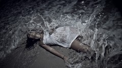 Woman waves models photo shoot