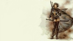 Woman weapons Actress models artwork luis royo cloaks