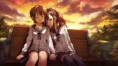 Woman weapons Anime anime girls uniforms redheads