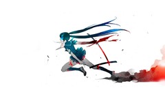 Woman weapons Anime Swords anime girls hatsune miku vocaloid 