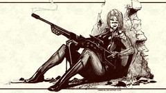 Woman weapons Characters comics monochrome drawings deviantart 