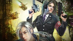 Woman weapons drawings asians artwork futuristic