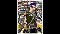 Woman weapons fan art laser swords