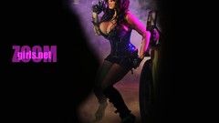 Woman weapons Guns models huge boobs