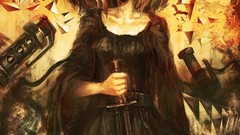 Woman weapons Knives anime girls Grenades op-center