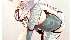 Woman weapons nier white