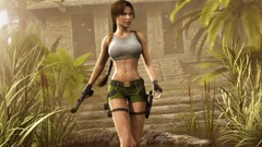 Woman weapons tomb raider lara croft video games renders