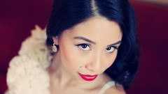 Woman wedding faces asians inspiration brunettes red lipstick 