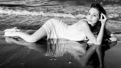 Woman wet Beaches models