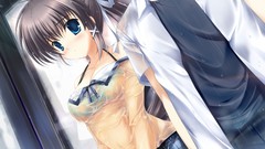 Woman wet blush anime girls bra mikeou demons darjeeling