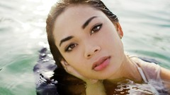 Woman wet brunettes models