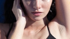 Woman wet brunettes models photo shoot nipples Michael huge 