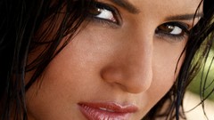 Woman wet models photo shoot black hair nipples boobs Sunny 