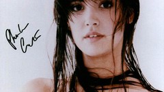 Woman white background Actress asians long hair hair in face 