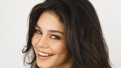 Woman white background Actress vanessa hudgens brunettes
