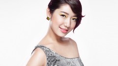 Woman white background asians models Korean