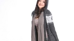 Woman white background asians models Korean Simple Background