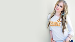 Woman white background Avril Lavigne models